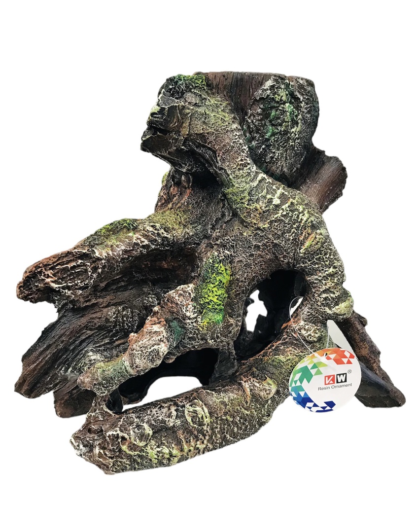 ADORNO ACUARIO RESINA TRONCO LARGE 11"