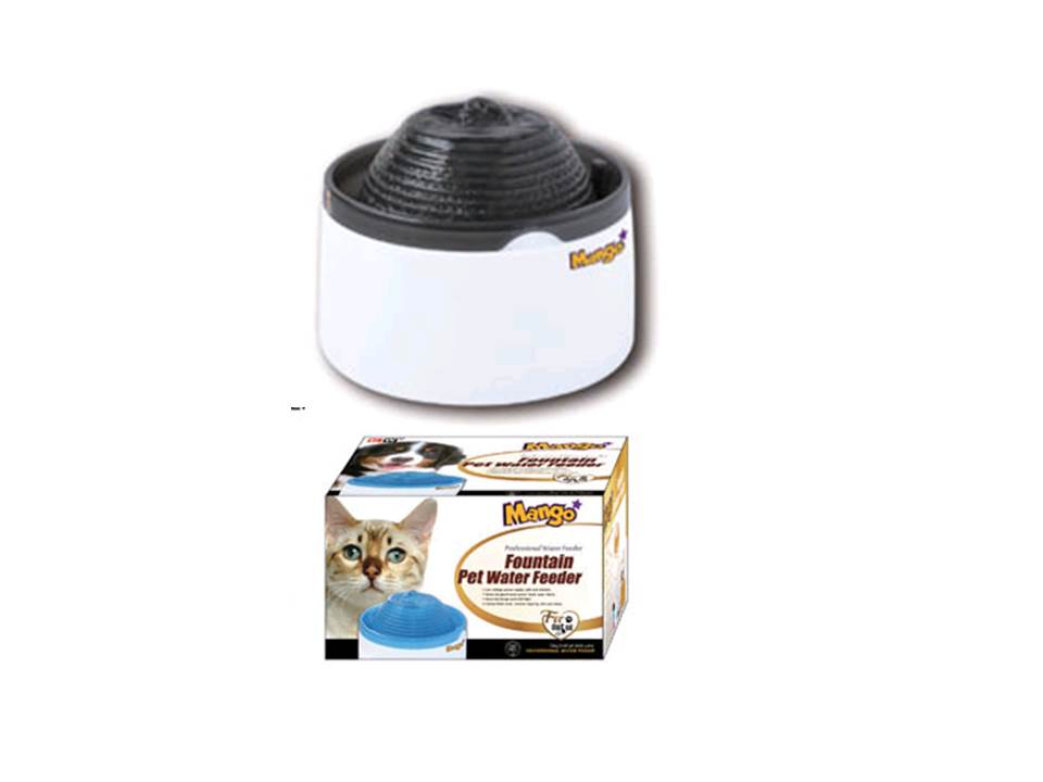 BEBEDERO TIPO FUENTE PARA GATO NEGRO MANGO