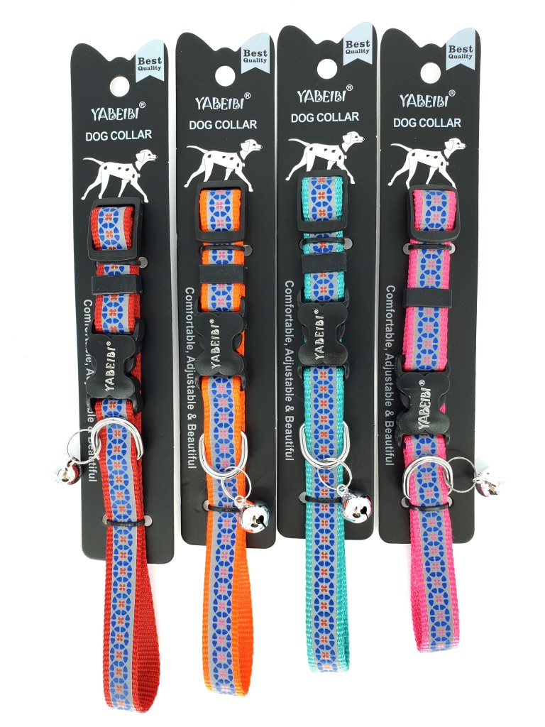COLLAR GATO REFLECTIVO AJUST. C/CASCABEL 5/8"10-16"