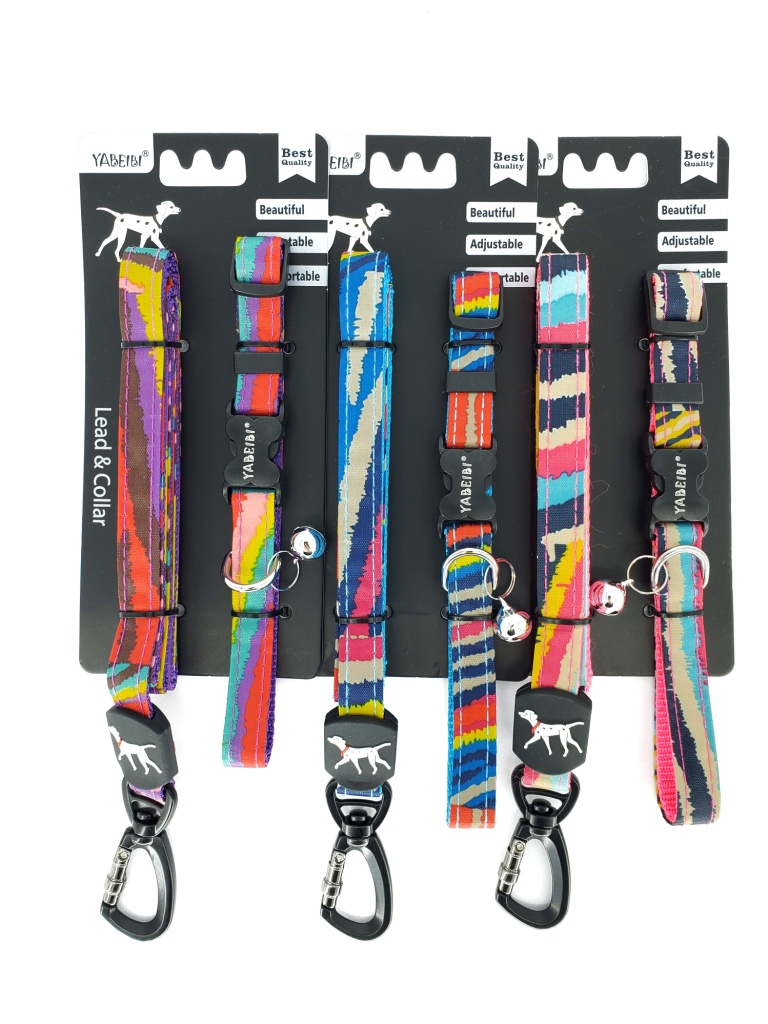 COLLAR Y PASEADOR ARCOIRIS M 5/8 x 48" SURTIDO