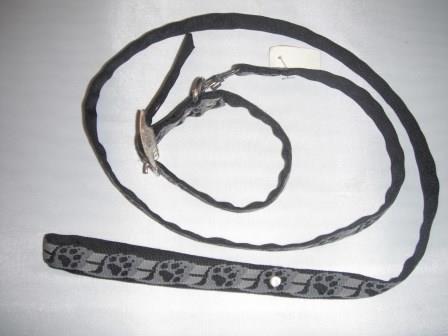 COLLAR Y PASEADOR ESTAMPADO MORADO ECONOMICO