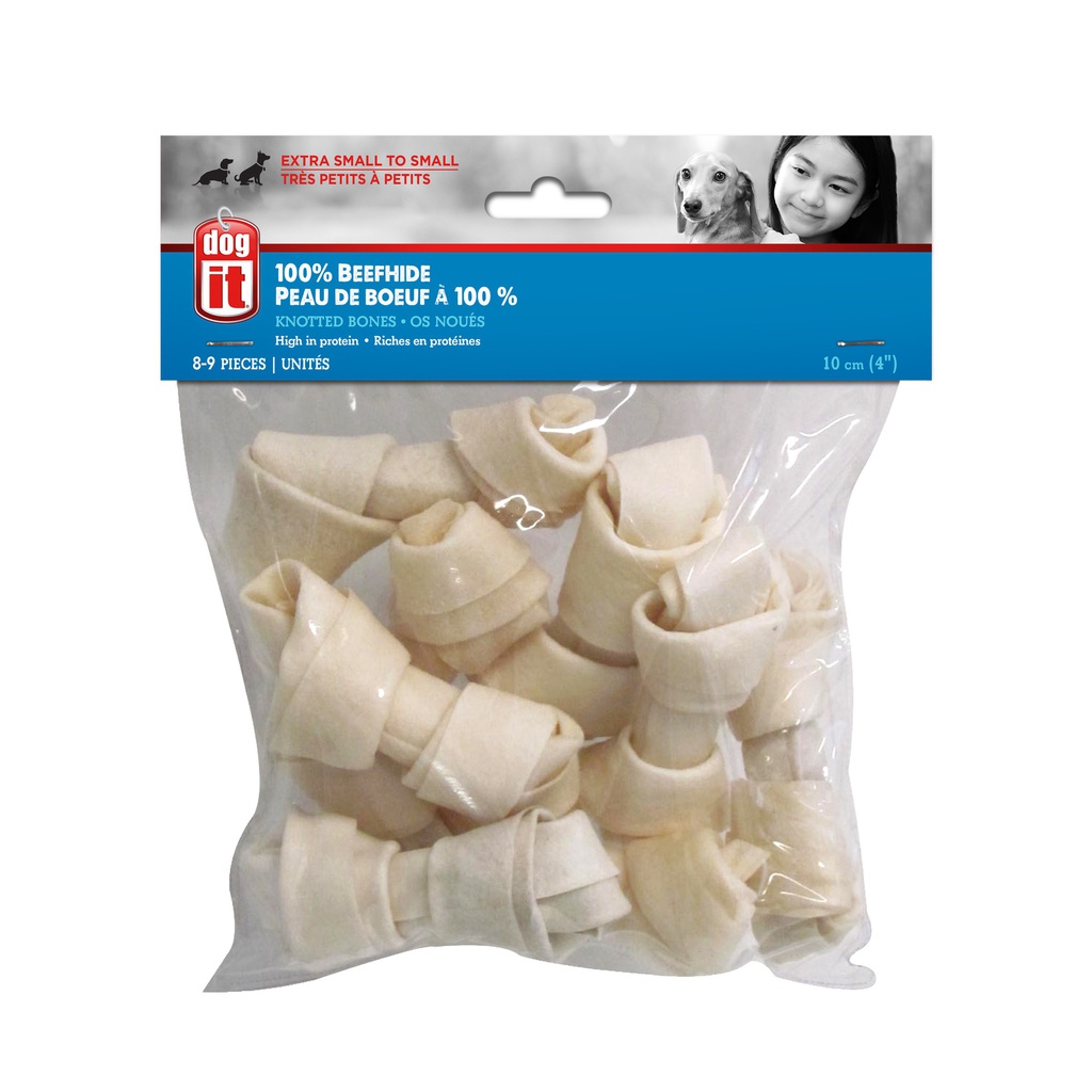 HUESO PERRO BLANCO 4" 8/1