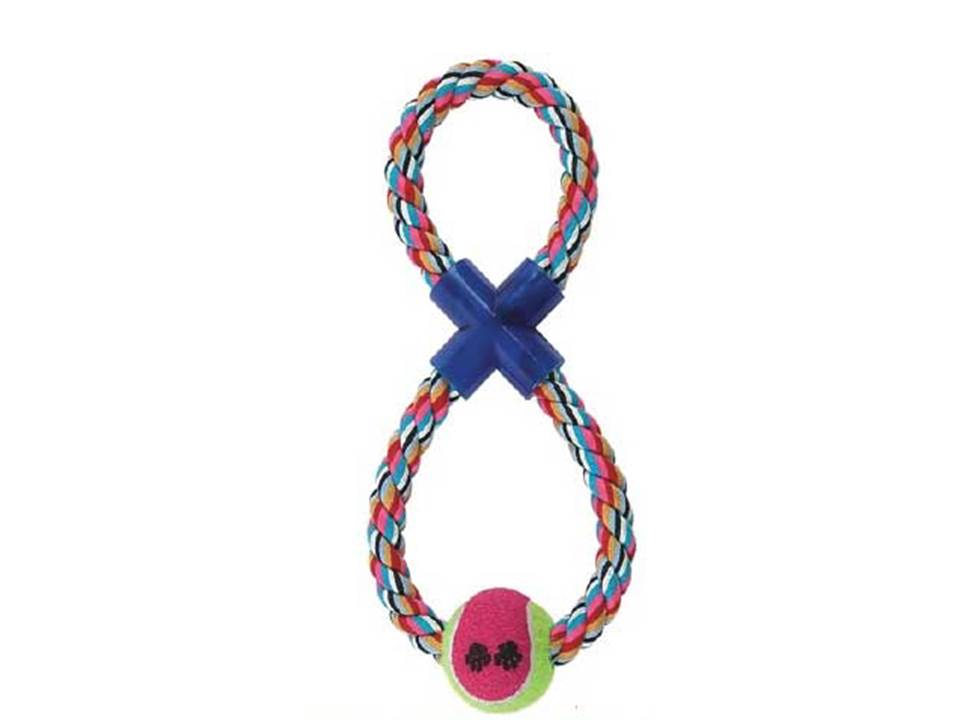 JUGUETE PERRO PELOTA Y SOGA