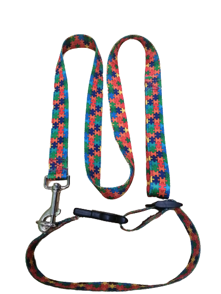 PASEADOR Y COLLAR ECO M ROMPECABEZA AJUSTABLE