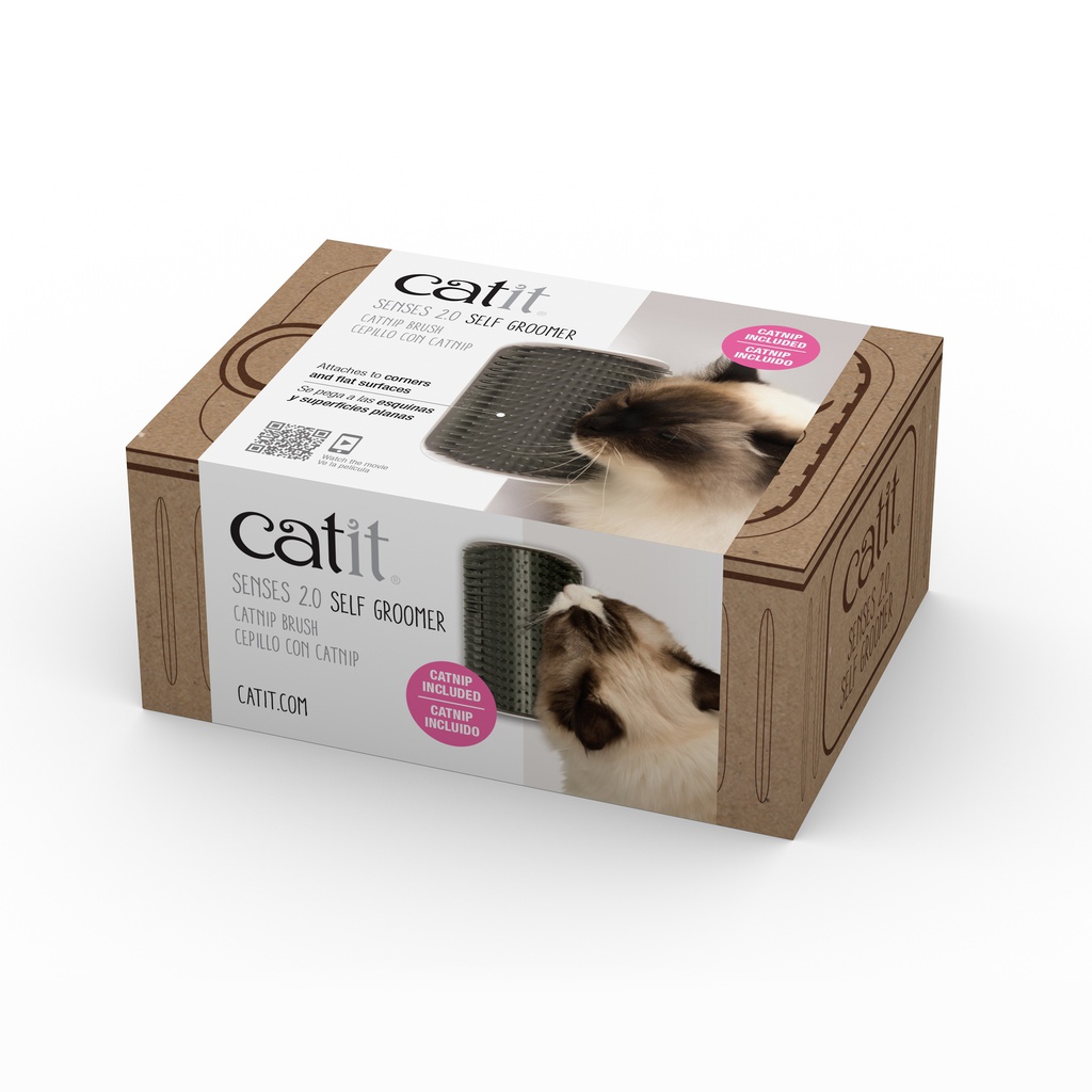 RASCADOR P/GATO TIPO CEPILLO PARA GATO C/ CATNIP