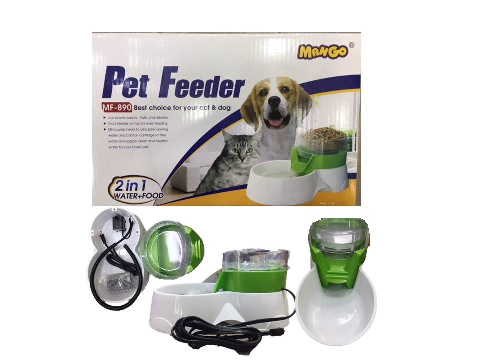 BEBEDERO TIPO FUENTE C/COMEDERO PARA GATO