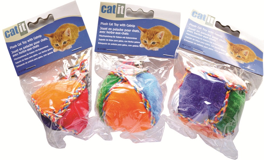 JUGUETE GATO PELOTA C/CATNIP