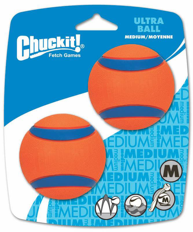 JUGUETE PERRO PELOTA DE GOMA MEDIUM 2/1