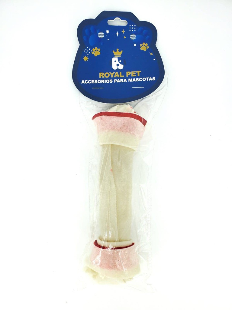 HUESO PERRO ANUDADO BLANCO 8"