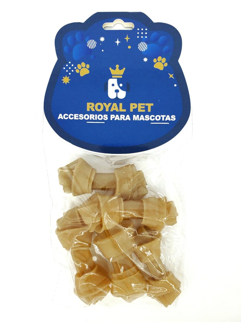 HUESO PERRO ANUDADO NATURAL 2.5" 5/1