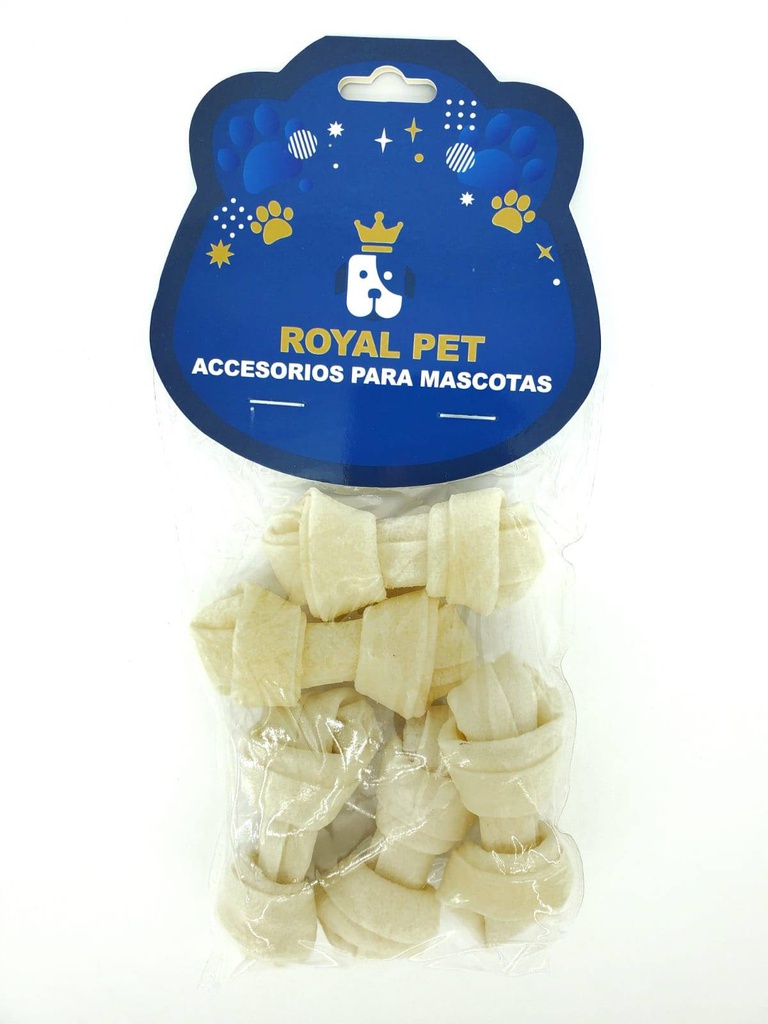HUESO PERRO ANUDADO BLANCO 2.5" 5/1