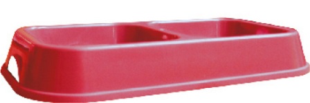 PLATO DOBLE SMALL ROJO
