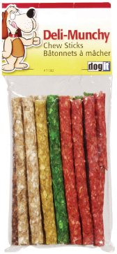 HUESO PERRO MUNCHY PALITOS COLORES 5" 20/1