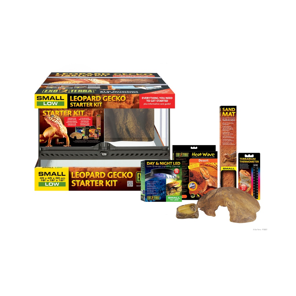 KIT TERRARIO DE CRISTAL EXO TERRA 18"x18"x12"