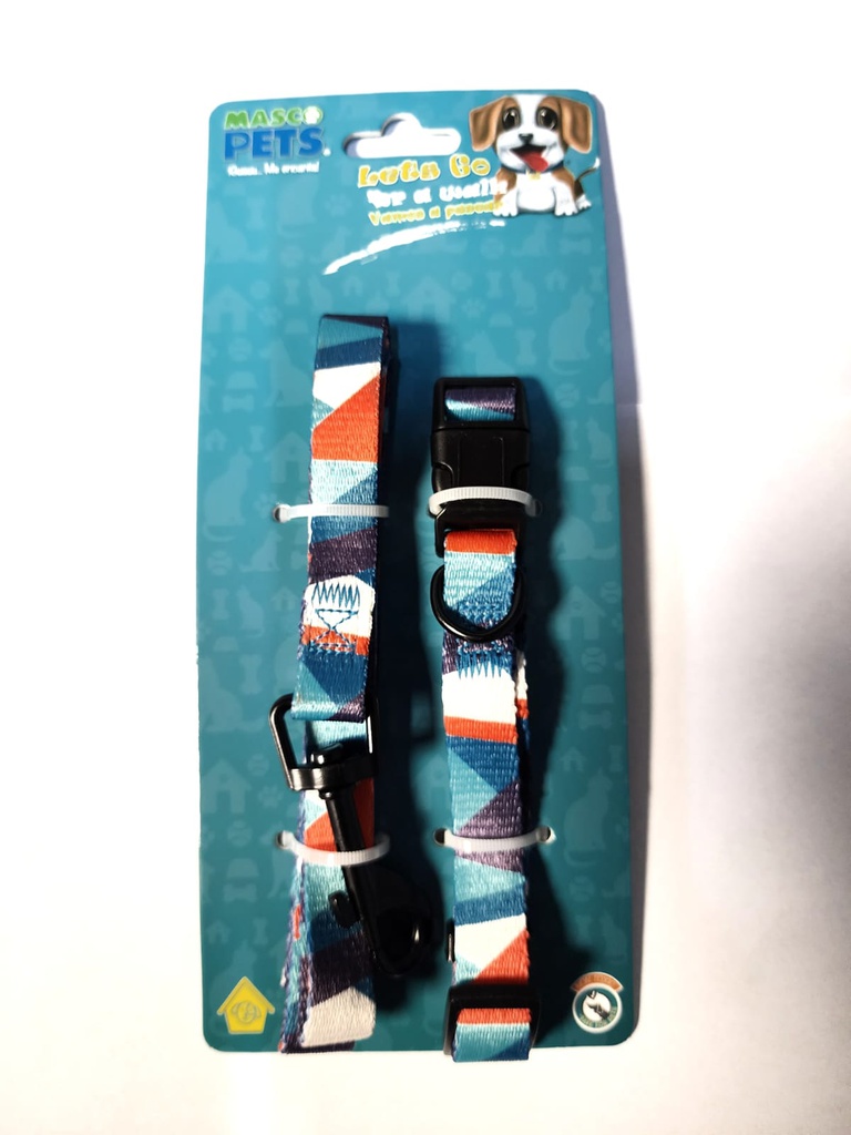 PASEADOR Y COLLAR AJUSTABLE SMALL/MEDIUM