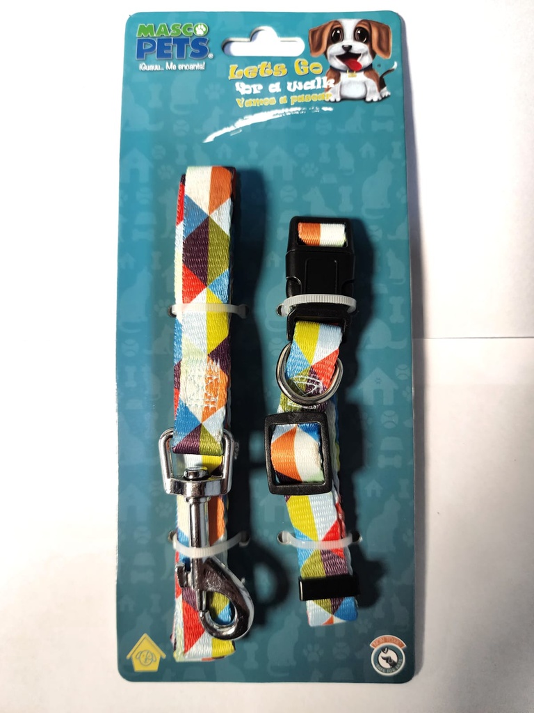 PASEADOR Y COLLAR AJUSTABLE SMALL/MEDIUM