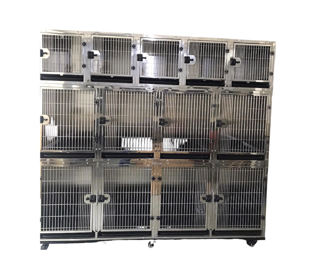 JAULA MODULAR PROFESIONAL ACERO INOXIDABLE