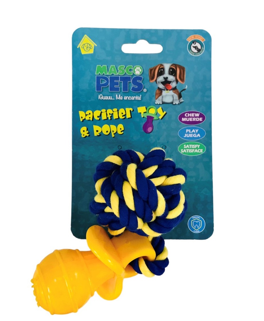 JUGUETE PERRO SOGA C/ CHUPETE