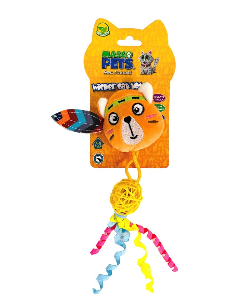 JUGUETE GATO PELUCHE C/CASCABEL SURTIDO