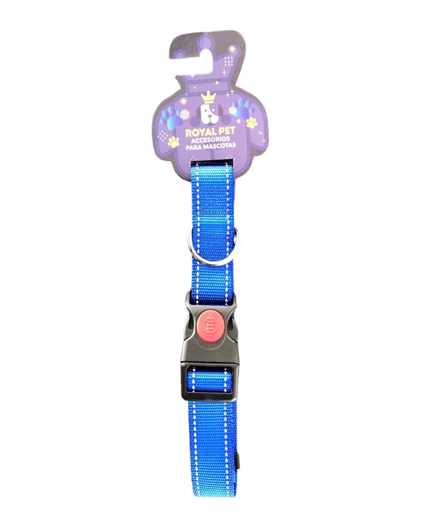 COLLAR NYLON AJUSTABLE REFLECTIVO