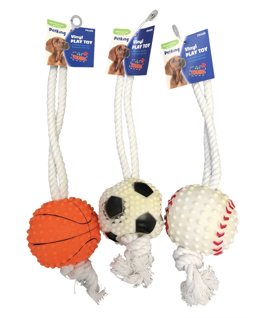 JUGUETE PERRO PELOTA C/SOGA