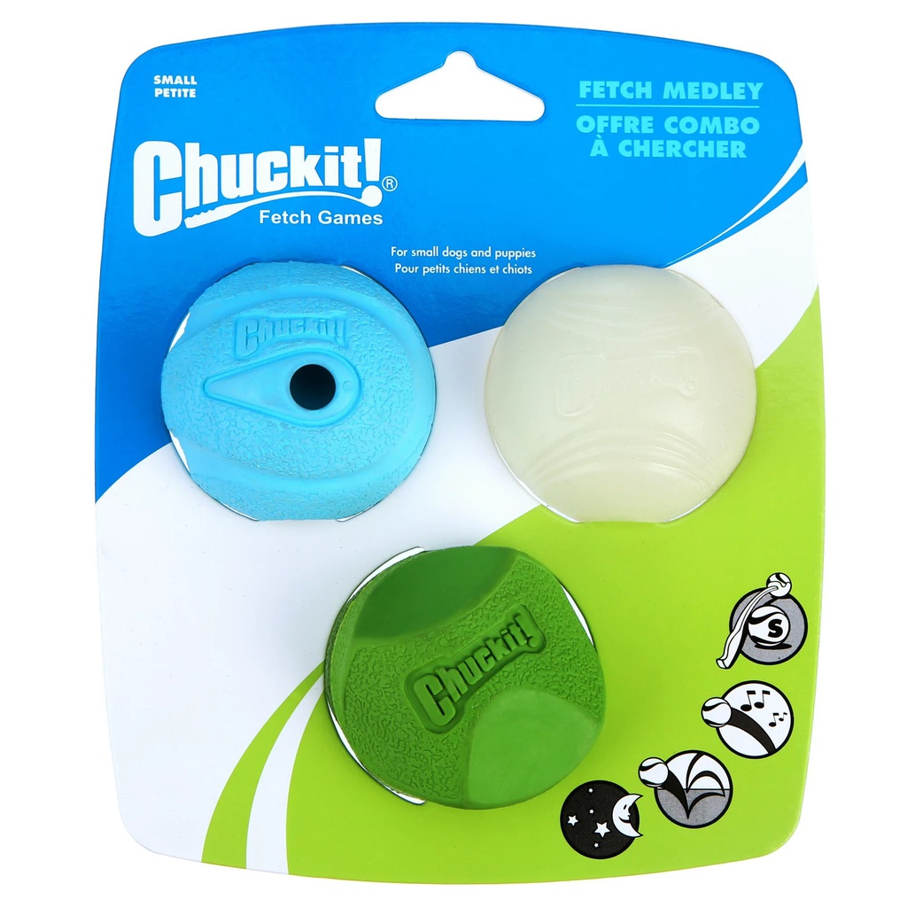 JUGUETE PERRO PELOTA DE GOMA SMALL 3/1