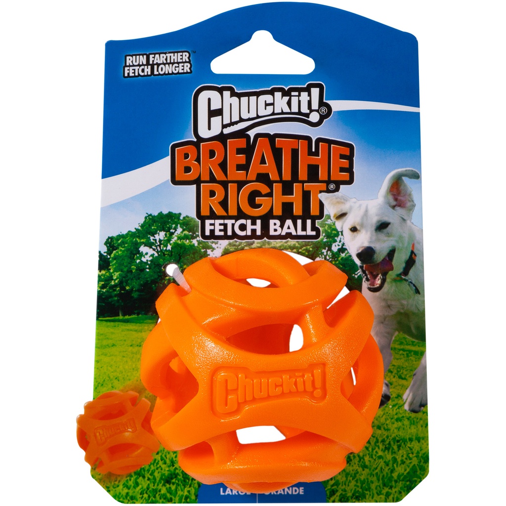 JUGUETE PERRO PELOTA BREATHE RIGHT LARGE