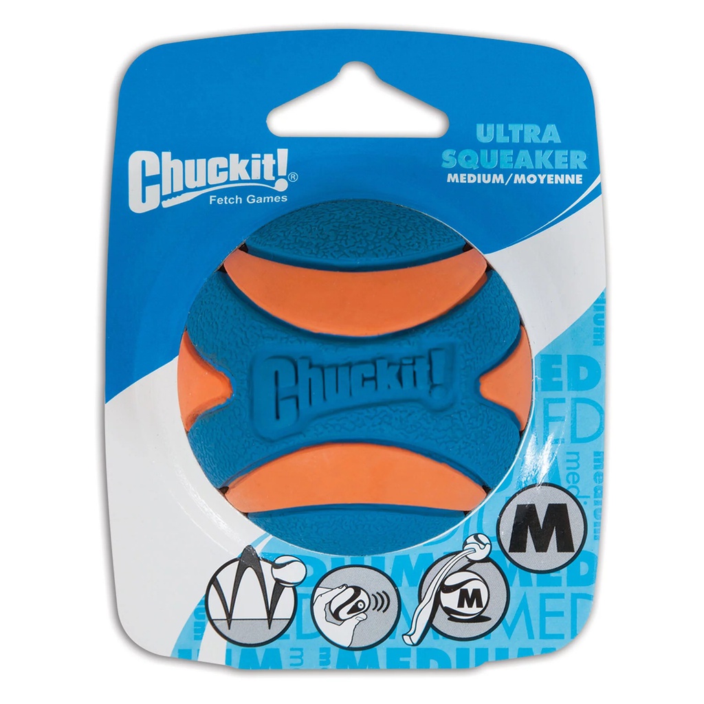 JUGUETE PERRO PELOTA DE GOMA M ULTRA SQUEAKER