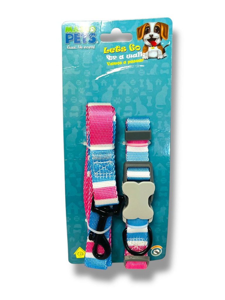 PASEADOR Y COLLAR AJUSTABLE MEDIUM/LARGE