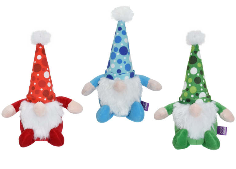 JUGUETE PERRO PELUCHE C/PITO GNOME 12"