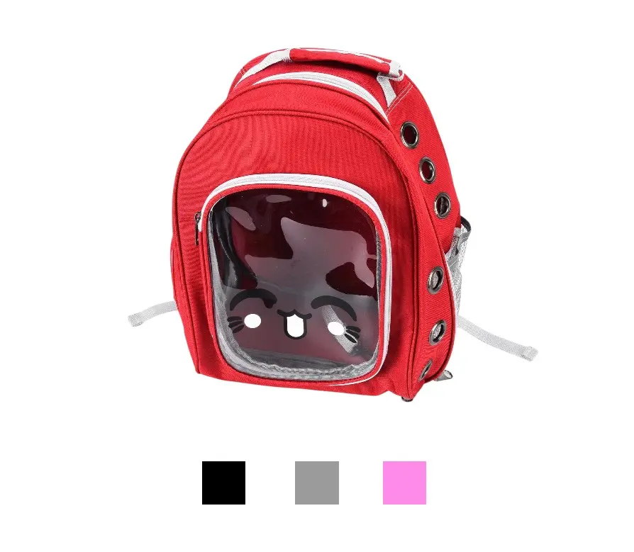 MOCHILA TRANSPORTADORA P/MASCOTAS ZYRIN