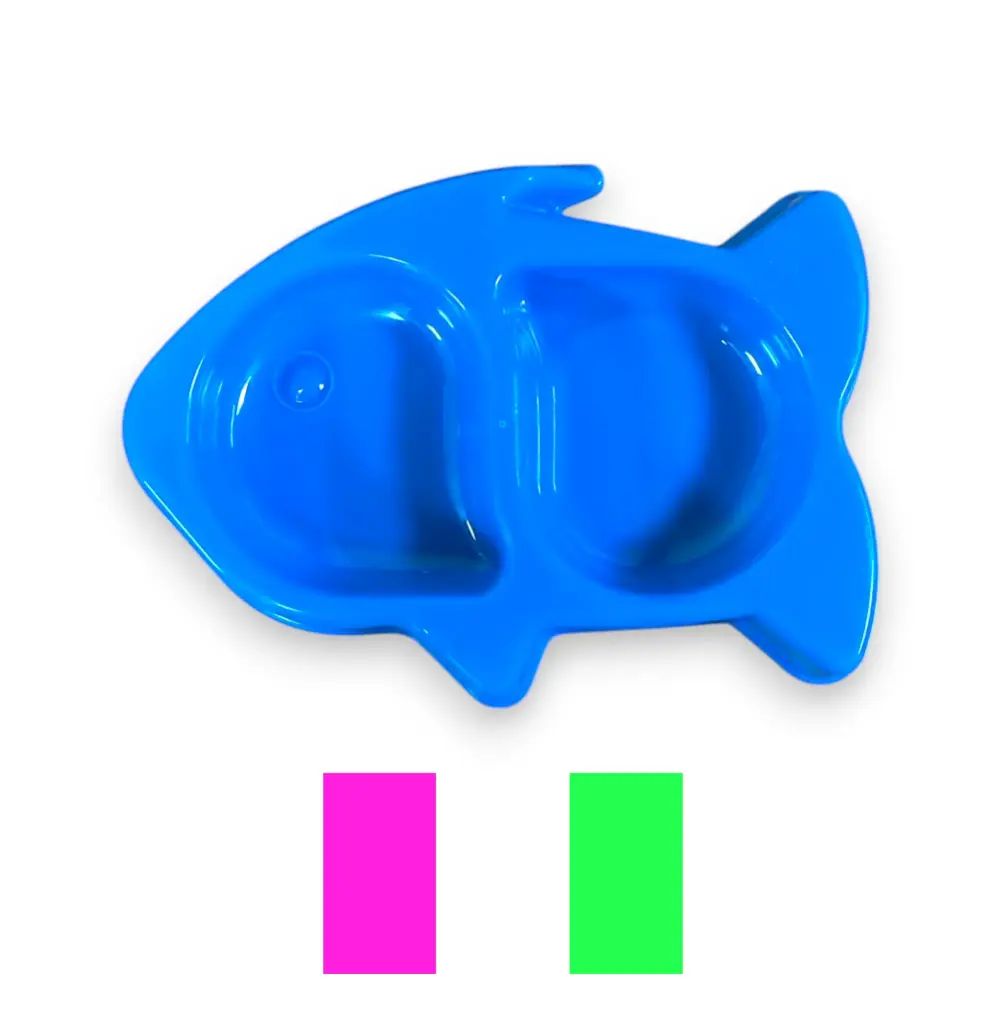 PLATO PLASTICO DOBLE P/GATO 9"