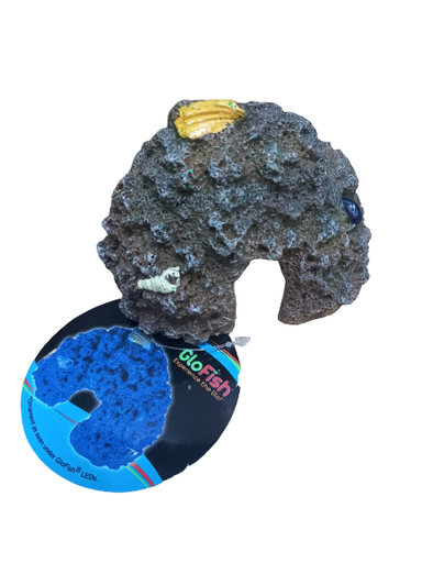 [29033] ADORNO ACUARIO RESINA CUEVA NEON 4"