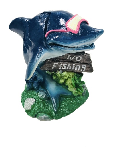 [7329E] ADORNO ACUARIO RESINA NO FISHING 5"
