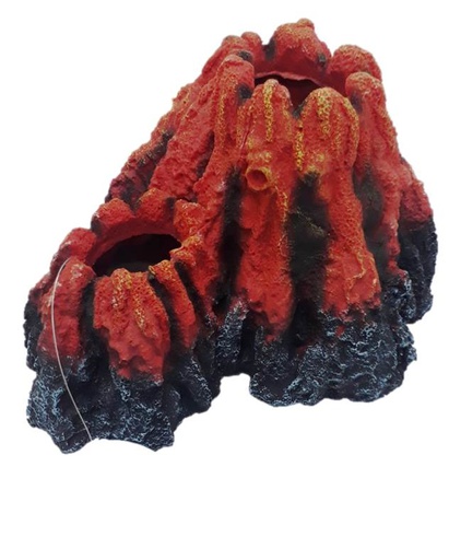 [CH-5151A] ADORNO ACUARIO RESINA VOLCAN LARGE 10"