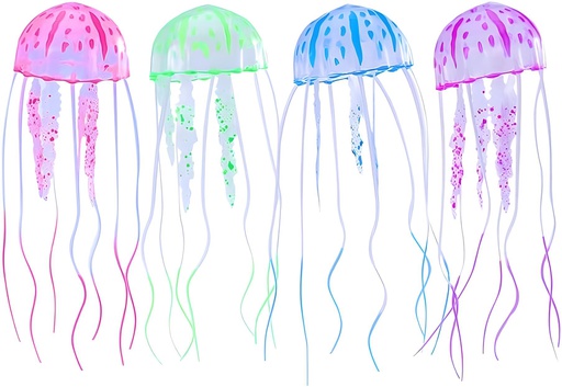[AT-63] ADORNO ACUARIO MEDUSA FLOTANTE M (3.9"X8.6")