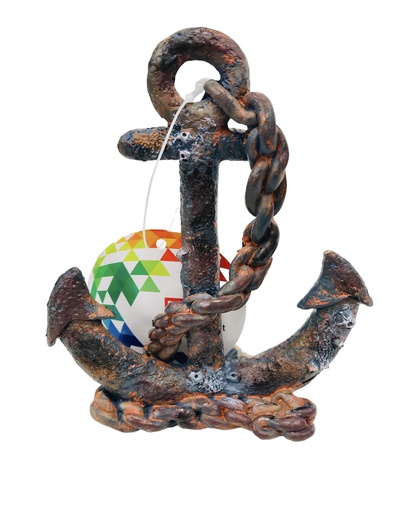 [U-250L] ADORNO ACUARIO RESINA ANCLA SMALL 5"