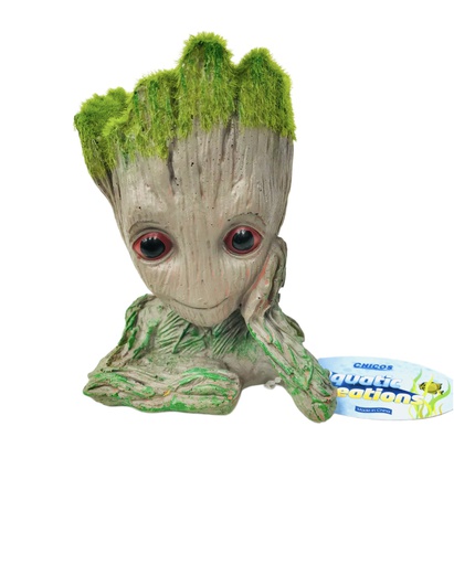 [F3027] ADORNO ACUARIO RESINA BABY GROOT 5.5"
