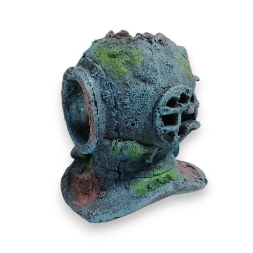 [CH-2814] ADORNO ACUARIO RESINA CABEZA DE BUZO SMALL 6"