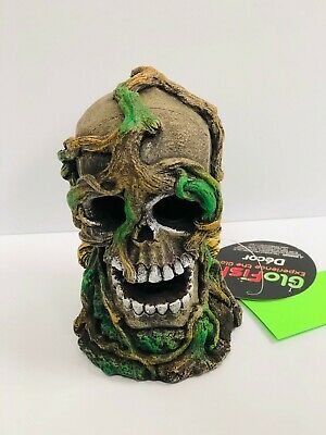 [78018] ADORNO ACUARIO RESINA CALAVERA 6.5" NEON