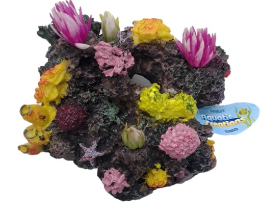 [CH-7806] ADORNO ACUARIO RESINA CORAL MEDIUM 8"