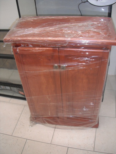 [BP10-C] BASE DE MADERA PARA PECERA 20" FRENTE CURVO