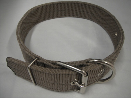 [29714] COLLAR HEBILLA 1 1/3"X24 SENCILLO MARRON