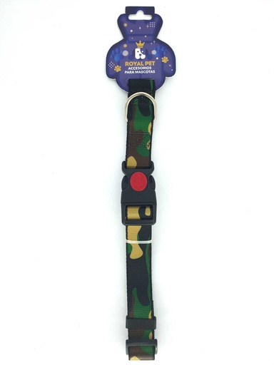[23927] COLLAR NYLON AJUSTABLE M 3/4"X11"-16" CAMUFLAJE