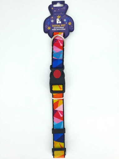 [23928] COLLAR NYLON AJUSTABLE M 3/4"X11"-16" DIAMANTES
