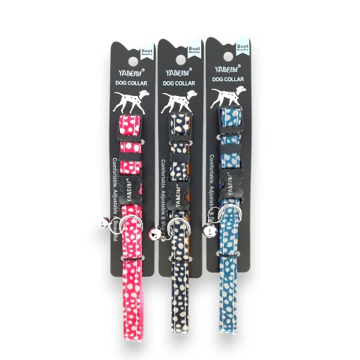 [N002] COLLAR NYLON AJUSTABLE M 5/8" 10-16" SURTIDO