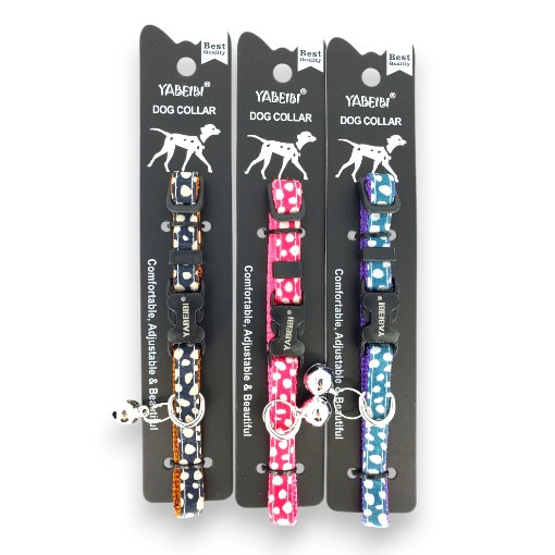 [N001] COLLAR NYLON AJUSTABLE S 3/8" 9"-12" SURTIDO
