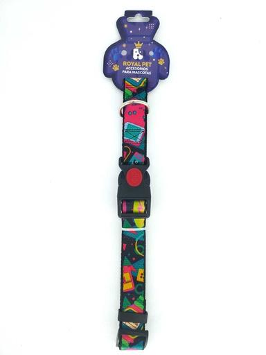 [23968] COLLAR NYLON AJUSTABLE XL 1"X16"-26" TRIBAL