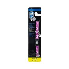 [55203] COLLAR GATO NYLON AJUSTABLE CASCABEL 3/8"X8-13" PRINT MORADO