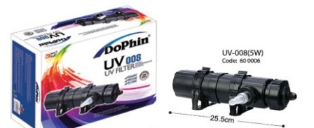 [013999] ESTERILIZADOR UV 18W HASTA 50GLS DOPHIN UV 008